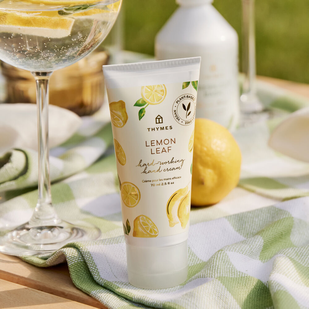 Thymes Lemon Leaf Hard Working Hand Cream to Moisturize Dry Skin image number 1